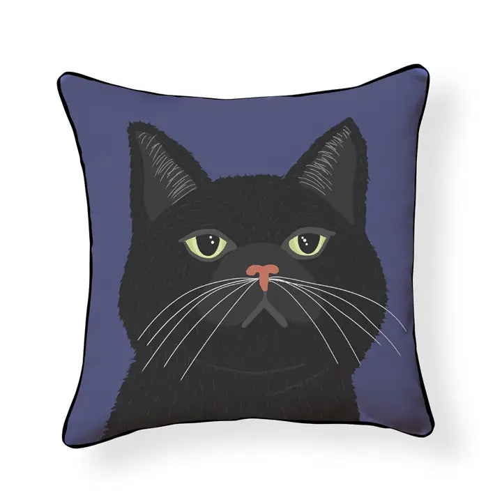 Black Kitty - Pillow