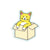 Cat in Box - Sticker