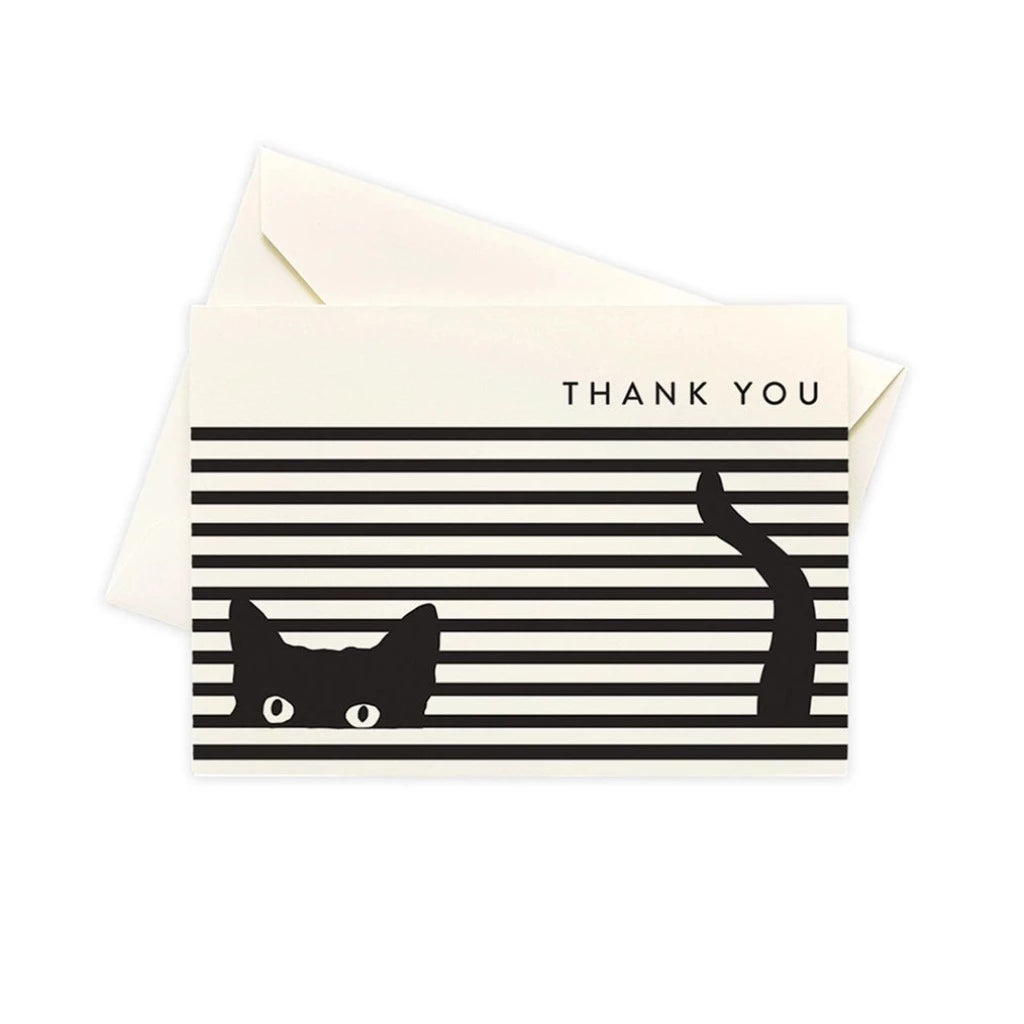 Cat Stripe - Set Of Greeting Cards