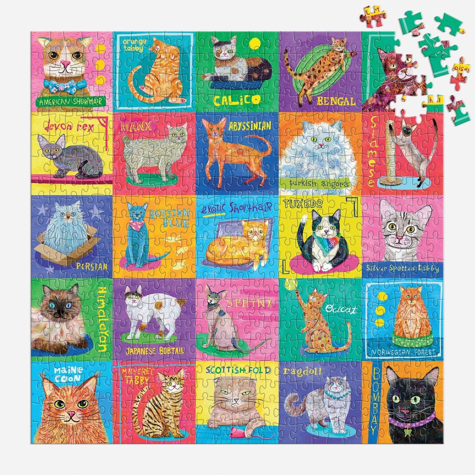 Purr-fect Portraits - 500 Piece Puzzle