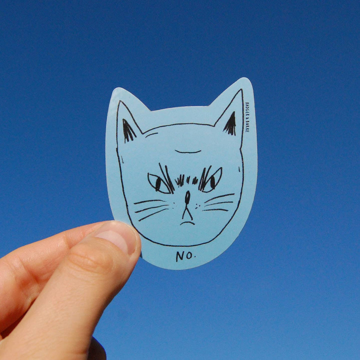 Snitty Kitty "No" - Die Cut Sticker
