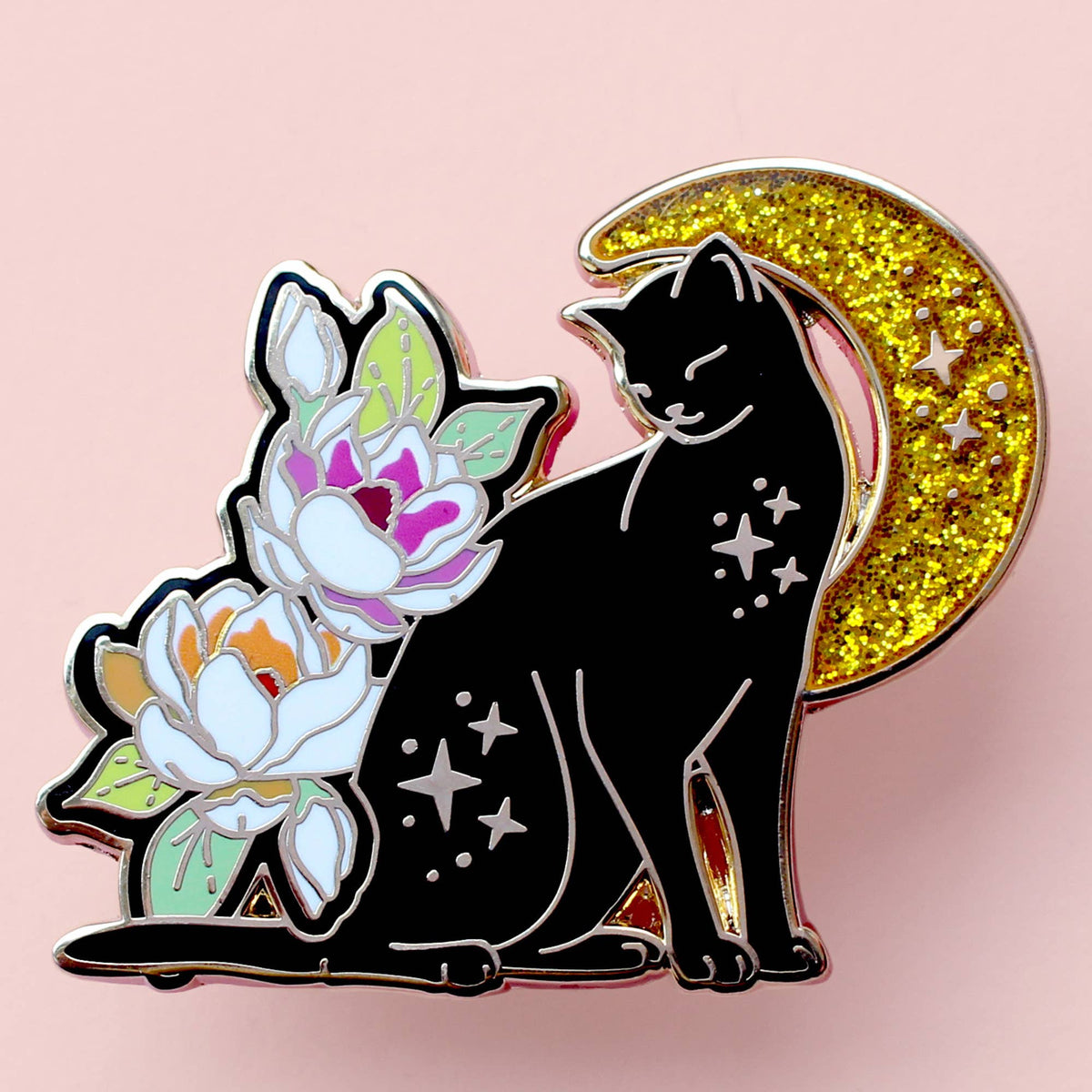 Magnolia Cat - Hard Enamel Pin