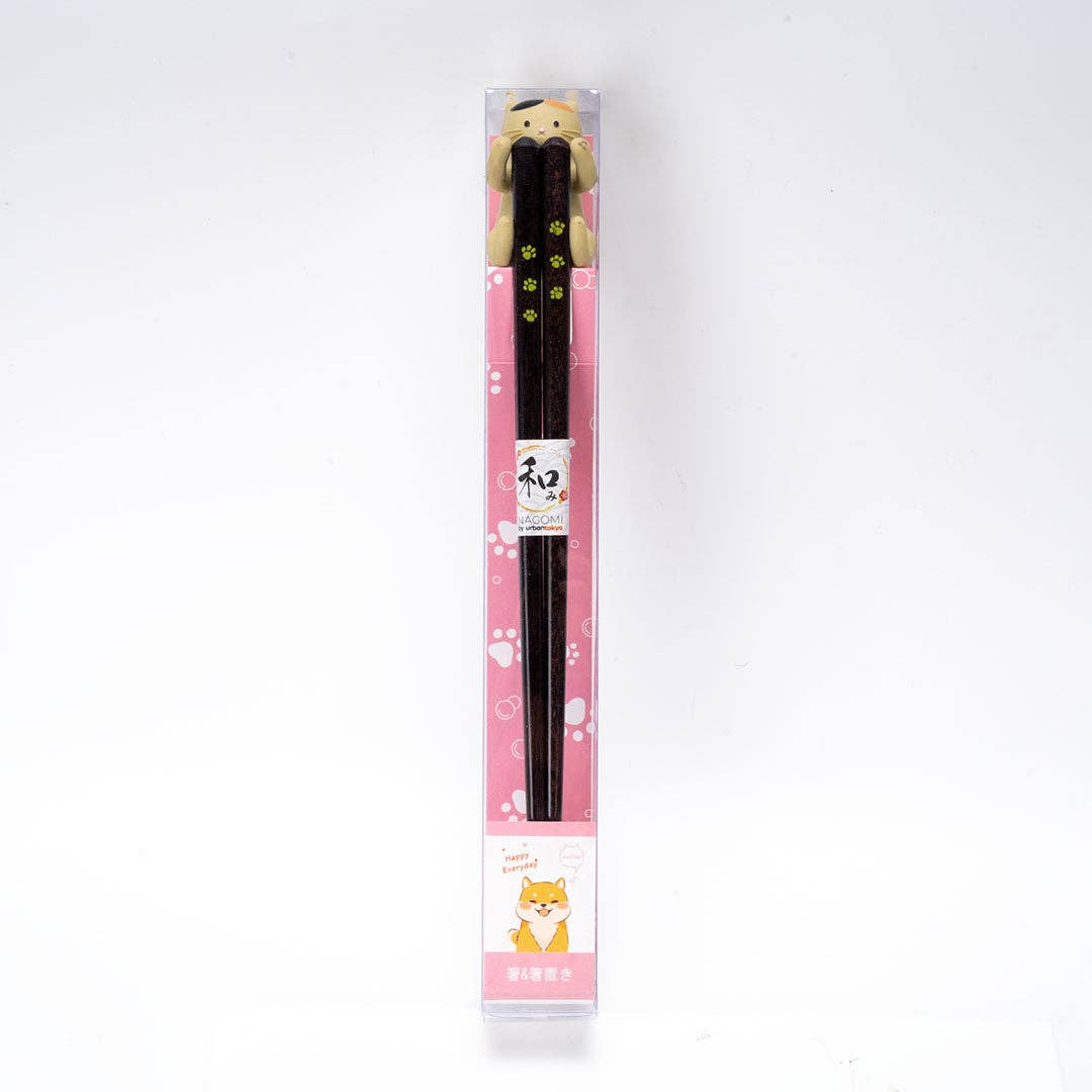 Calico Cat - Chopsticks and Chopstick Rest Gift Set
