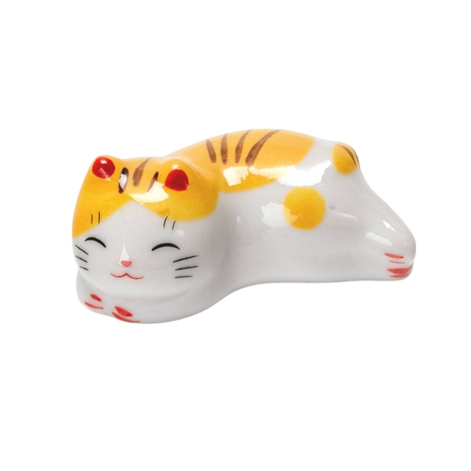 Orange Tabby Tuxedo Cat - Ceramic Chopsticks Rest