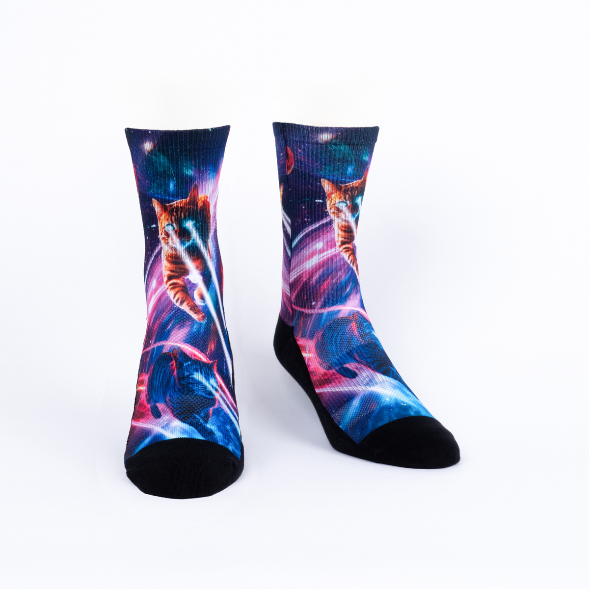 Performance Crew Sock: Laser Cats