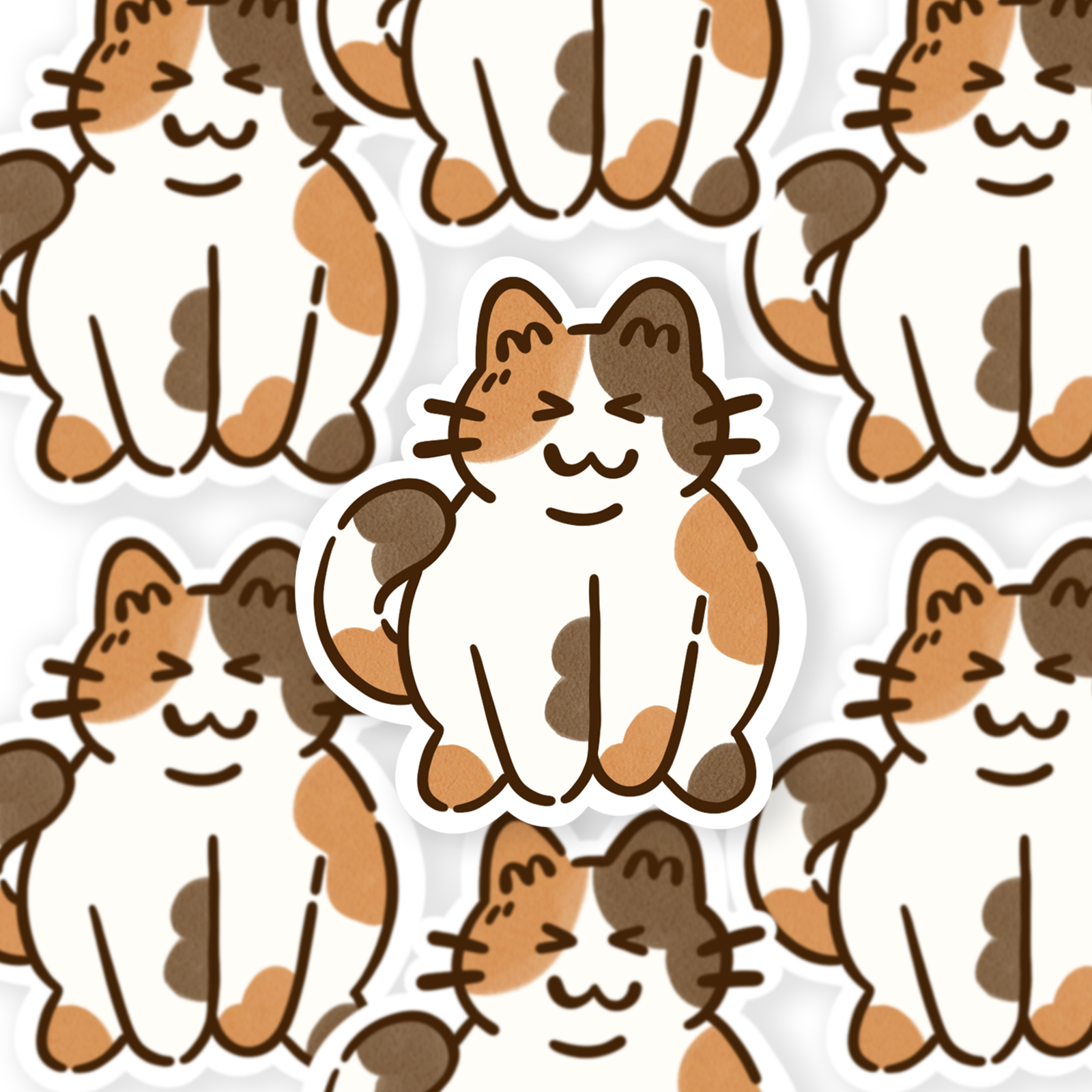 Chonky Calico - Die Cut Sticker