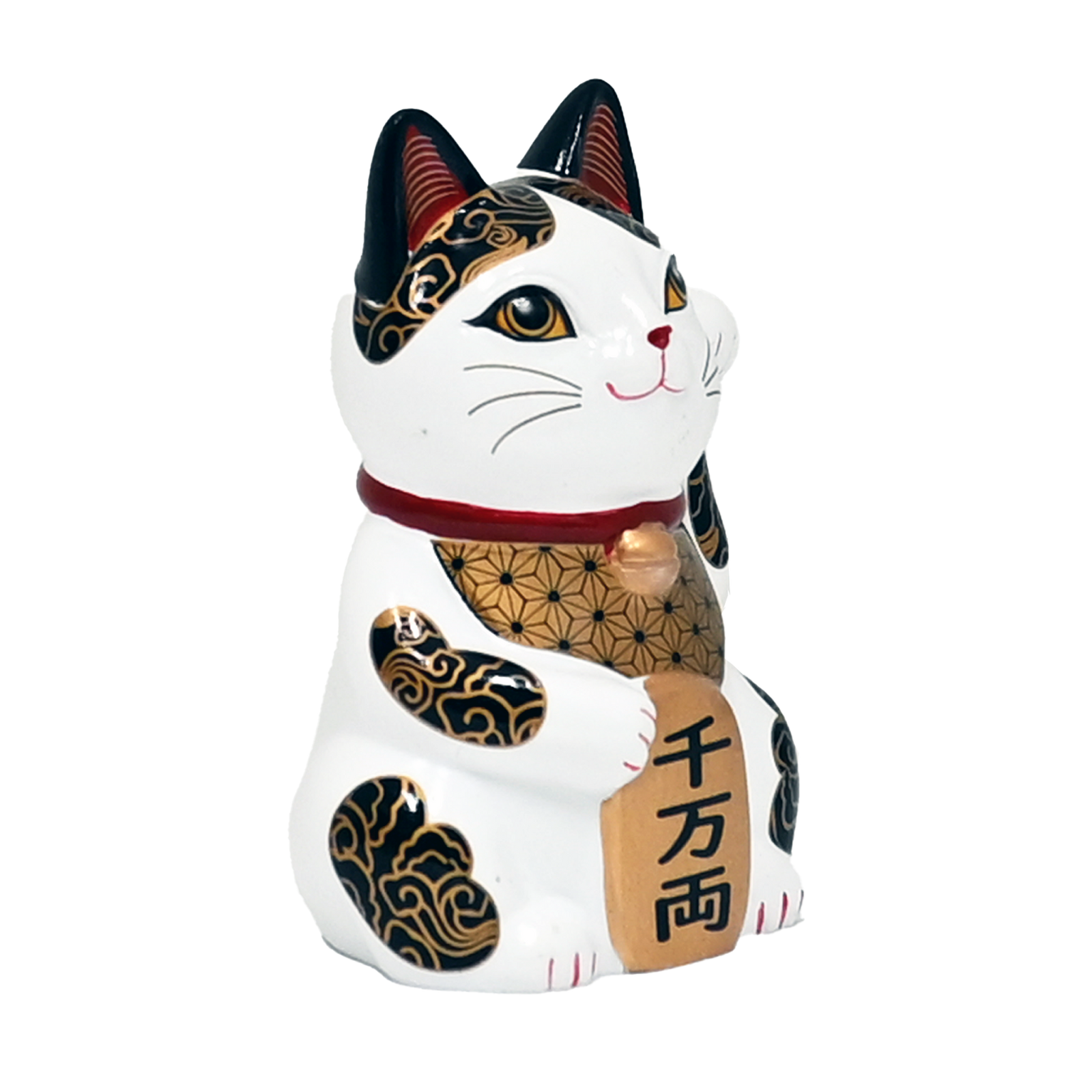 Happineko Lucky Cat White Prosperity - Figurine