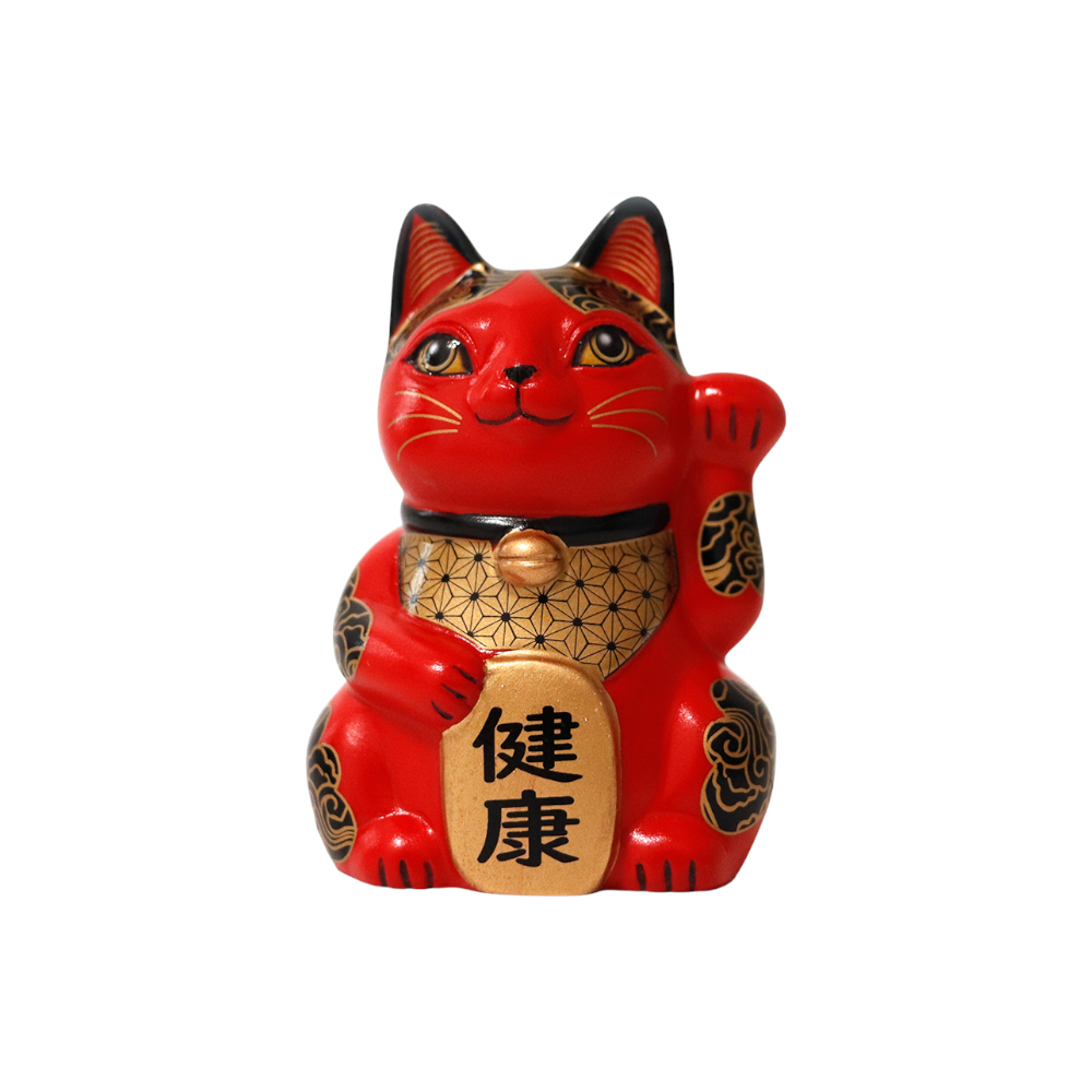 Happineko Lucky Cat Red Health - Figurine