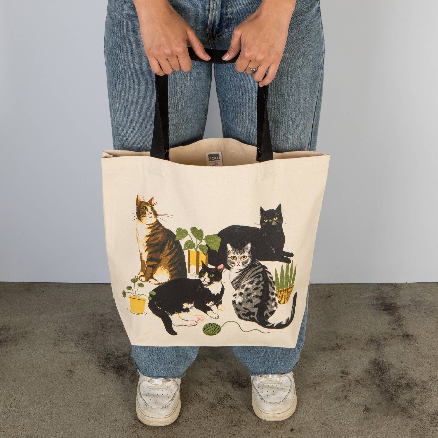 Cats & Plants - Cotton Tote Bag