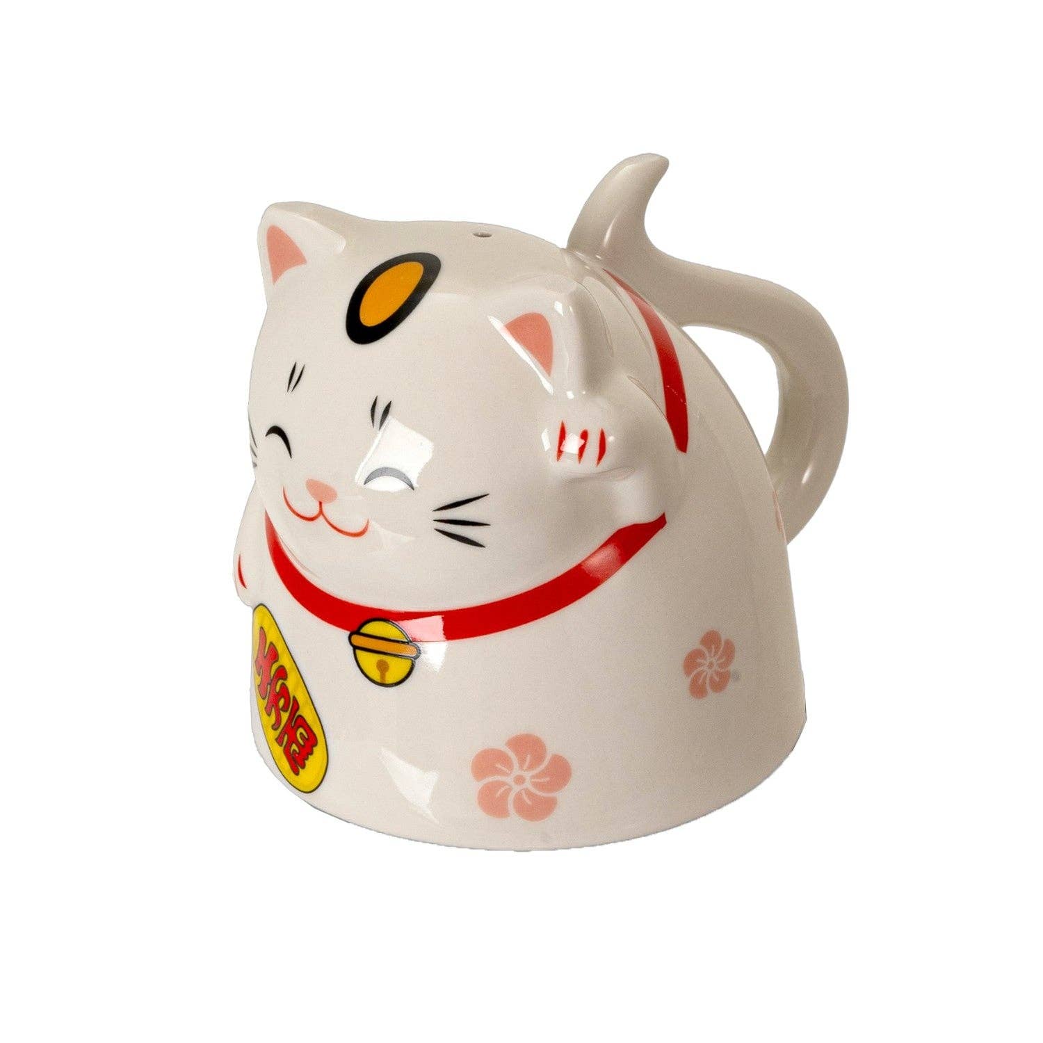 White Lucky Cat - Tea Cup