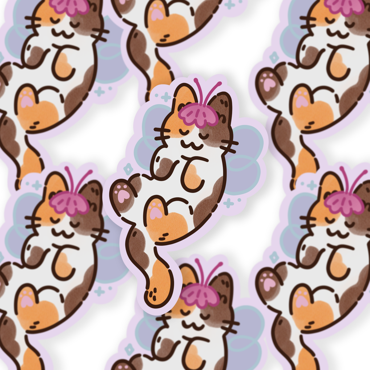 Calico Fairy - Die Cut Sticker