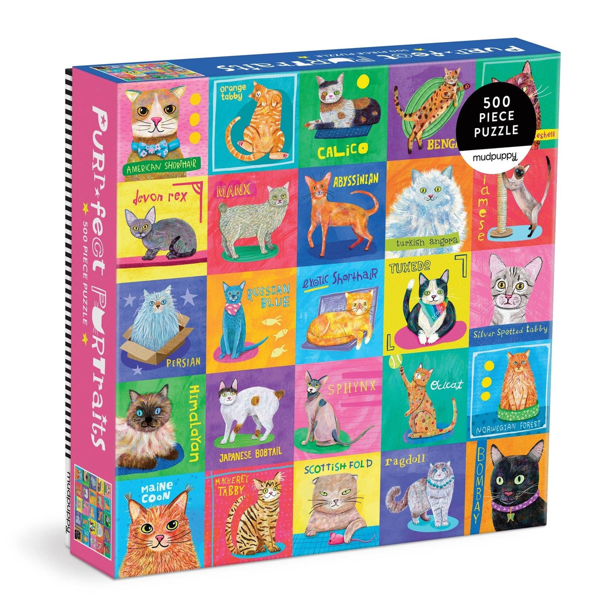 Purr-fect Portraits - 500 Piece Puzzle