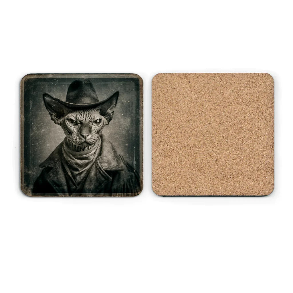 Most Wanted Cats - Sphinx Cat - Cork Coaster