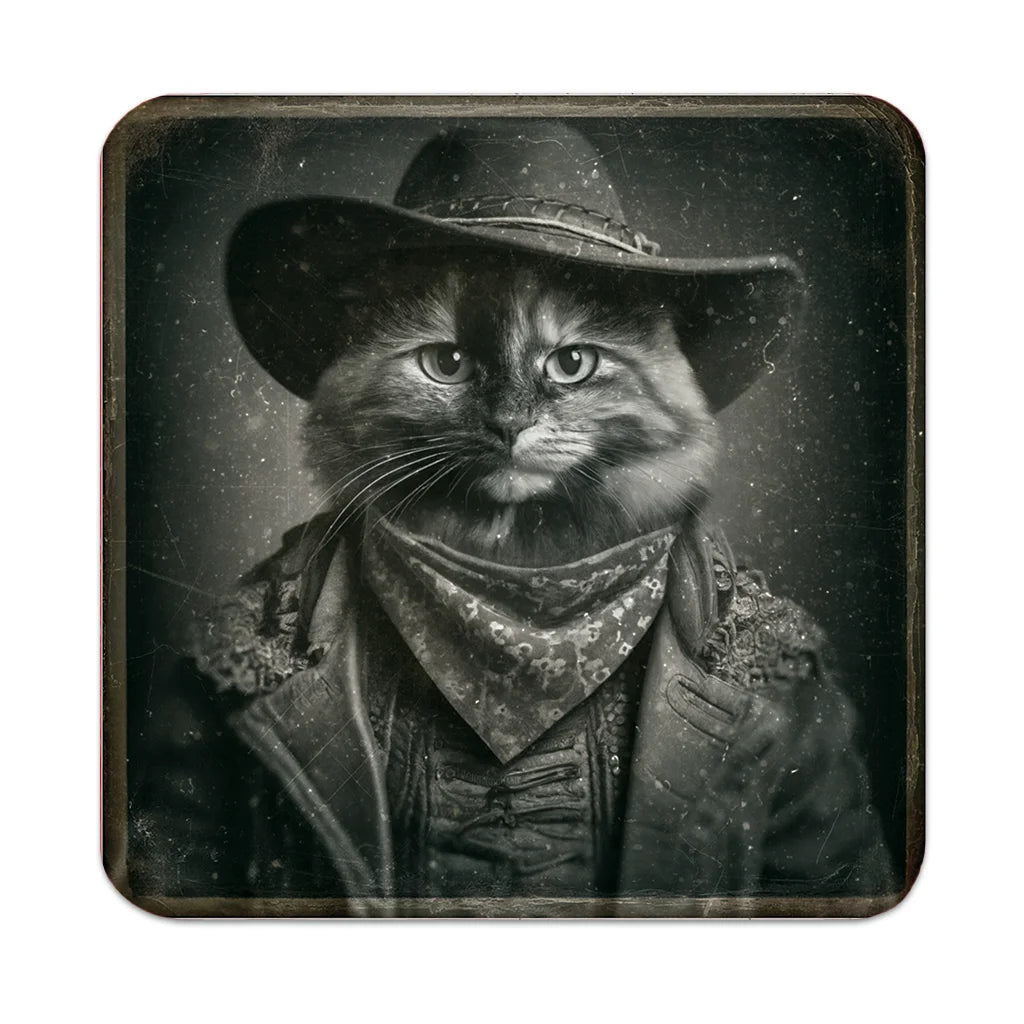 Most Wanted Cats - Long Hair Tortoiseshell Cat - Cork Back Coaster