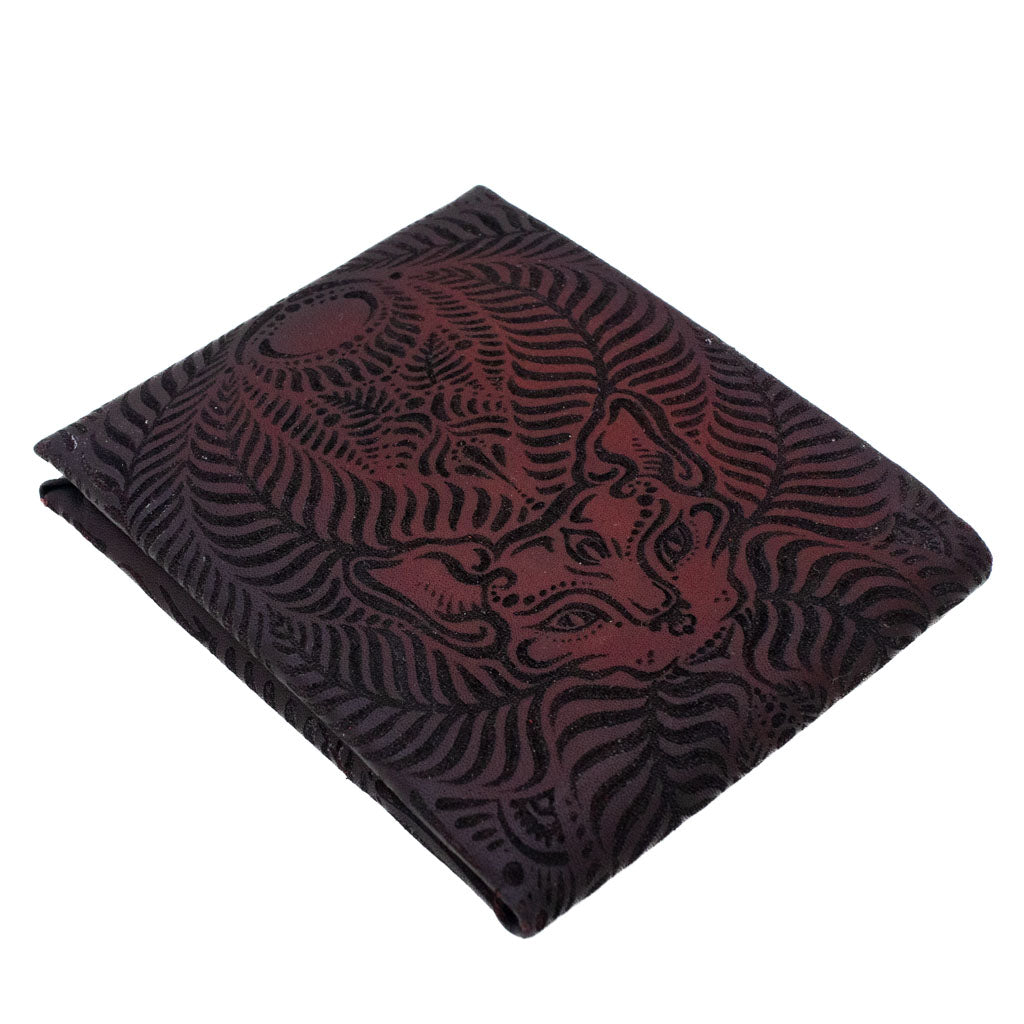 AyahuasCat Deep Wine - Origami Leather Wallet