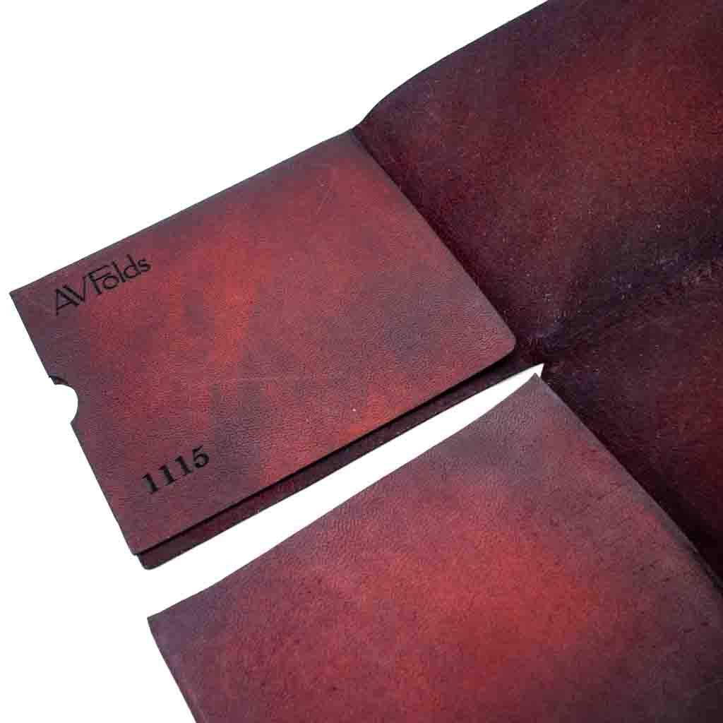 AyahuasCat Deep Wine - Origami Leather Wallet