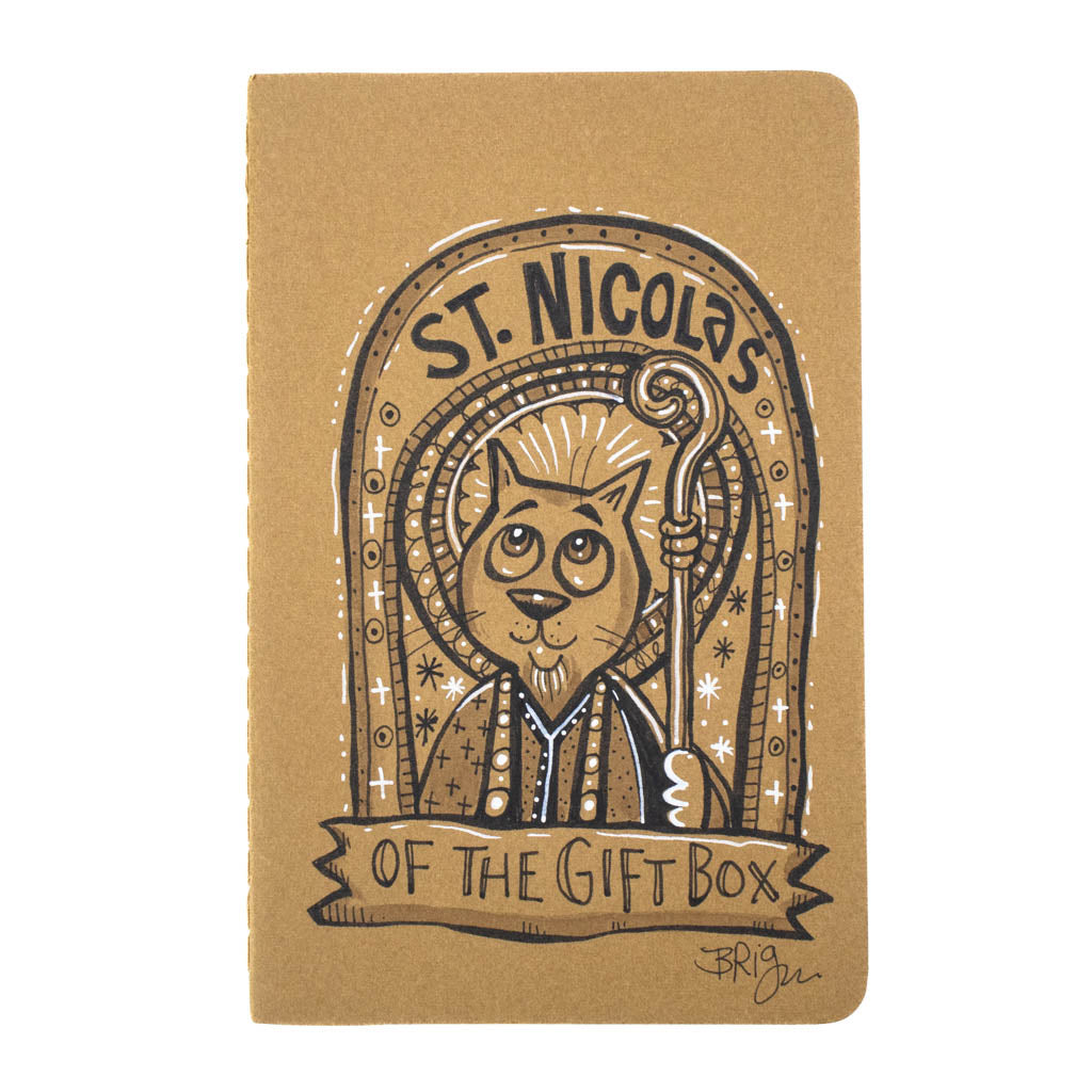 Saint Nicolas Of The Gift Box - Hand Drawn Notebook