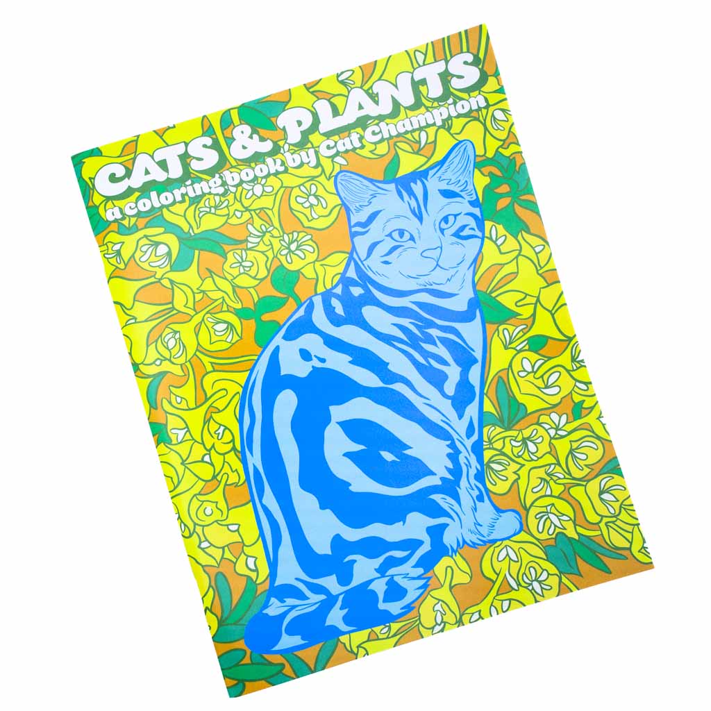 Cats and Plants - Coloring Book