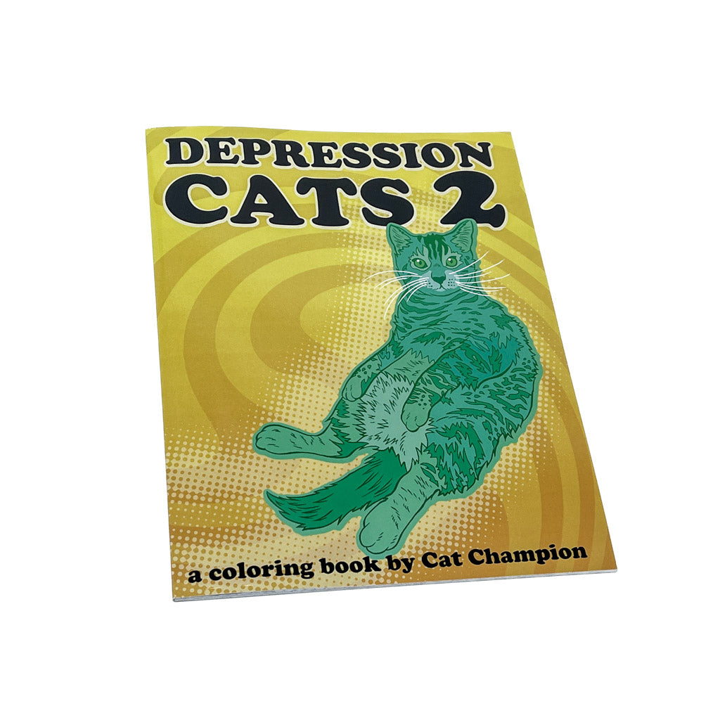 Depression Cats 2 - Coloring Book