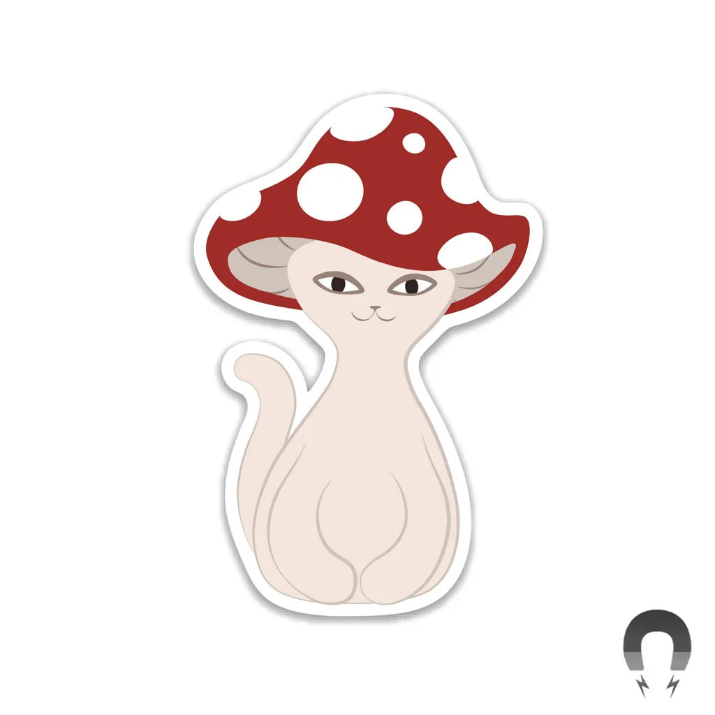 MagiCat Mushroom - Flexible Magnet