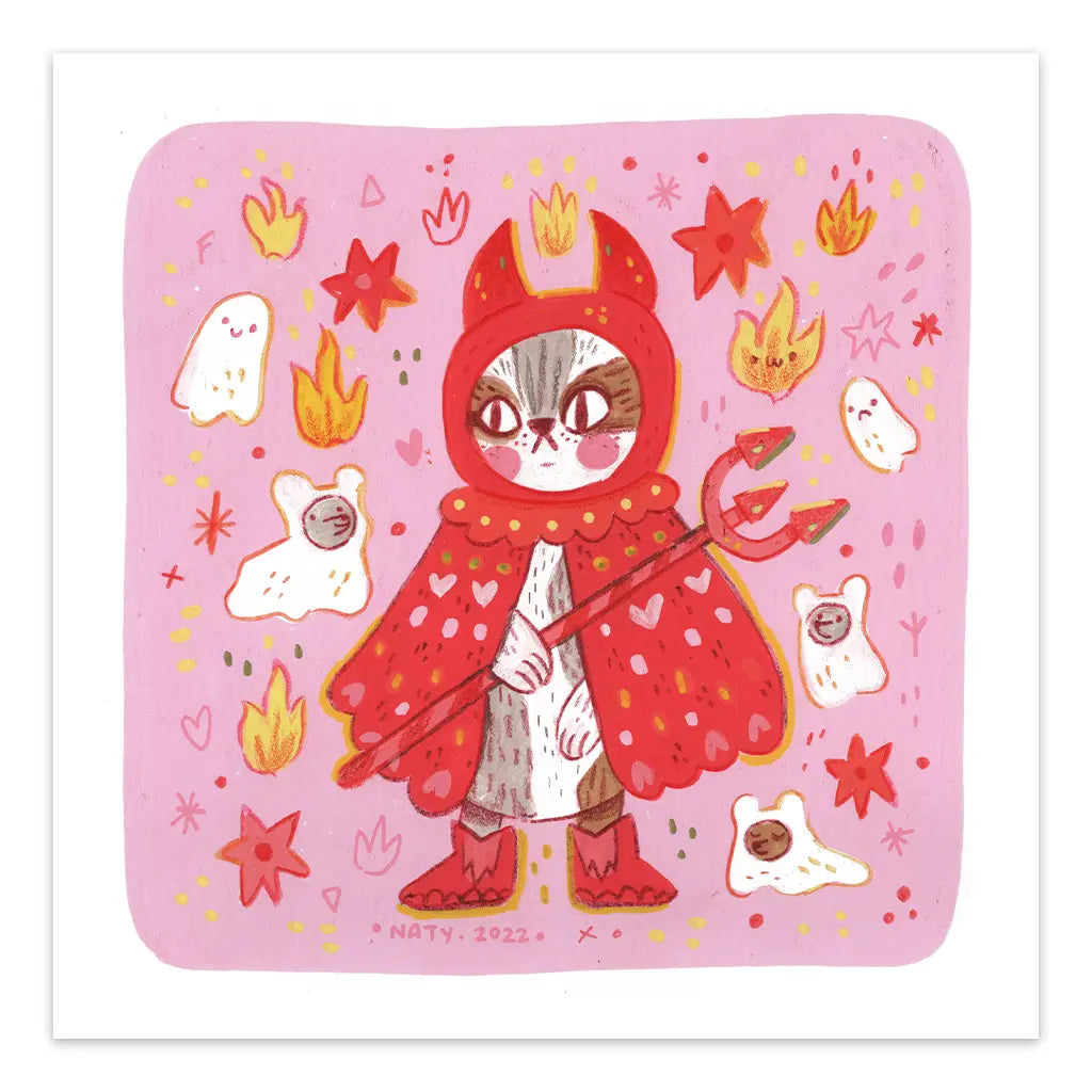 Kitty Devil - Art Print