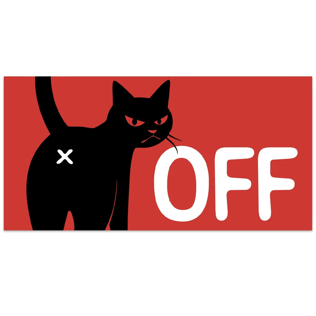 Butt Off- Large Bumper Sticker