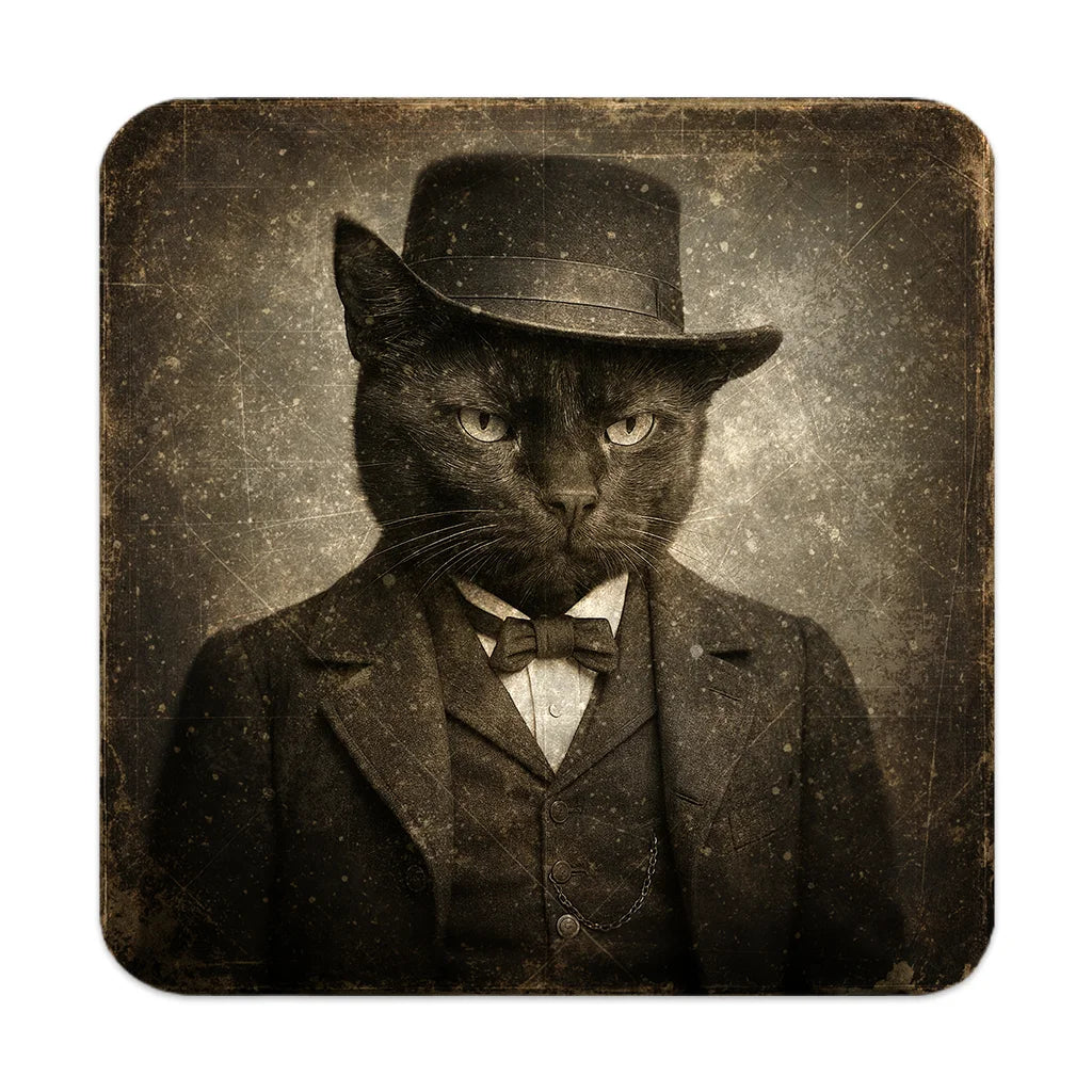 Most Wanted Cats - Lord Mangus - Cork Back Coaster