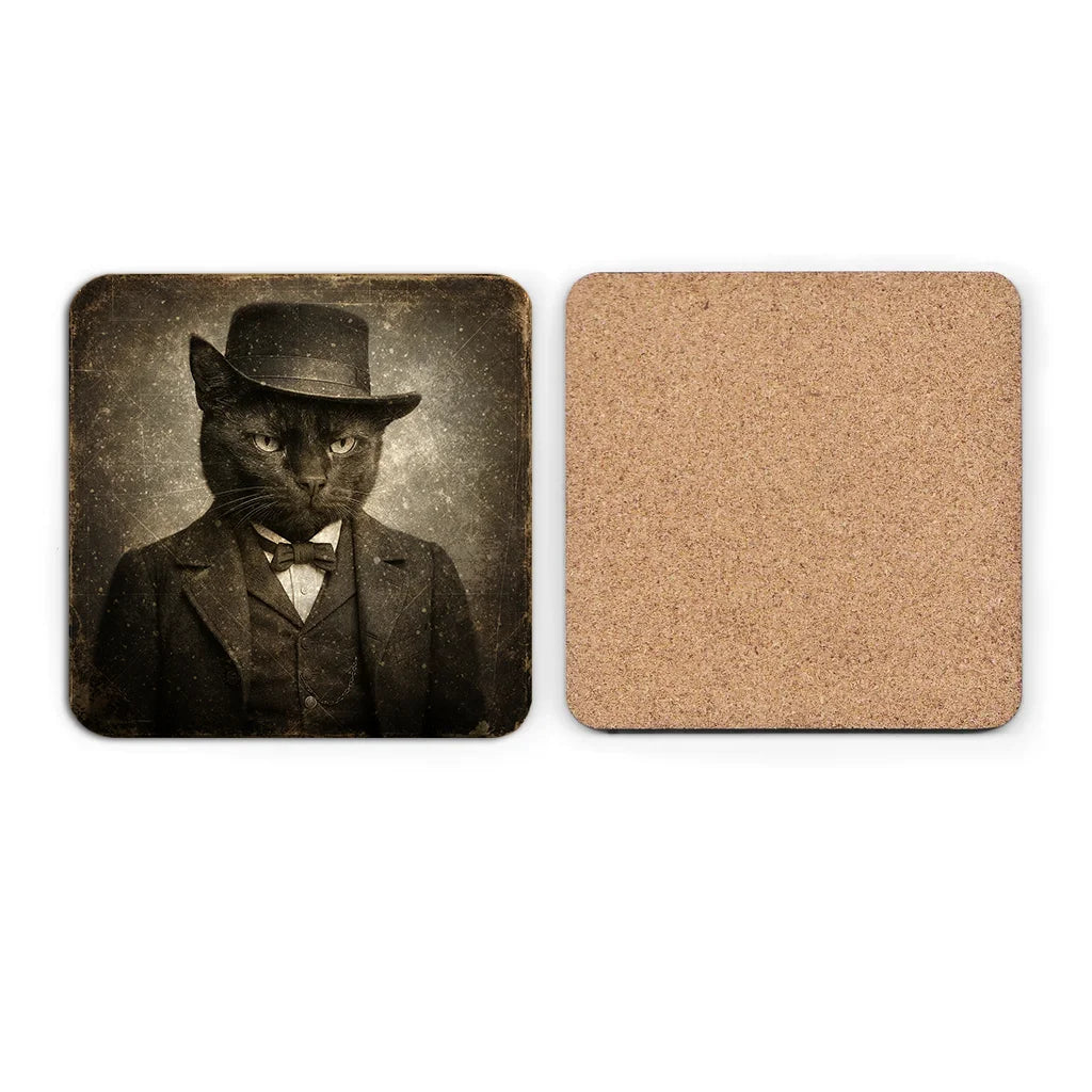 Most Wanted Cats - Lord Mangus - Cork Back Coaster