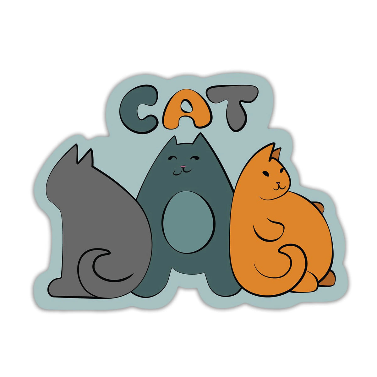 Cat DaD - Die Cut Sticker