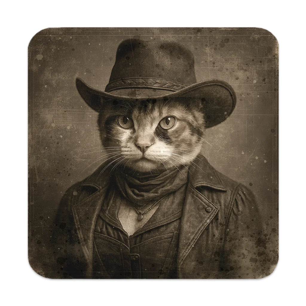 Most Wanted Cats - Calico Cutie - Cork Back Coaster