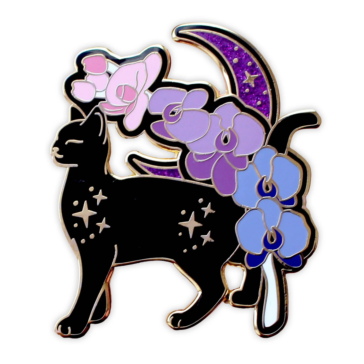 Orchid Cat - Hard Enamel Pin
