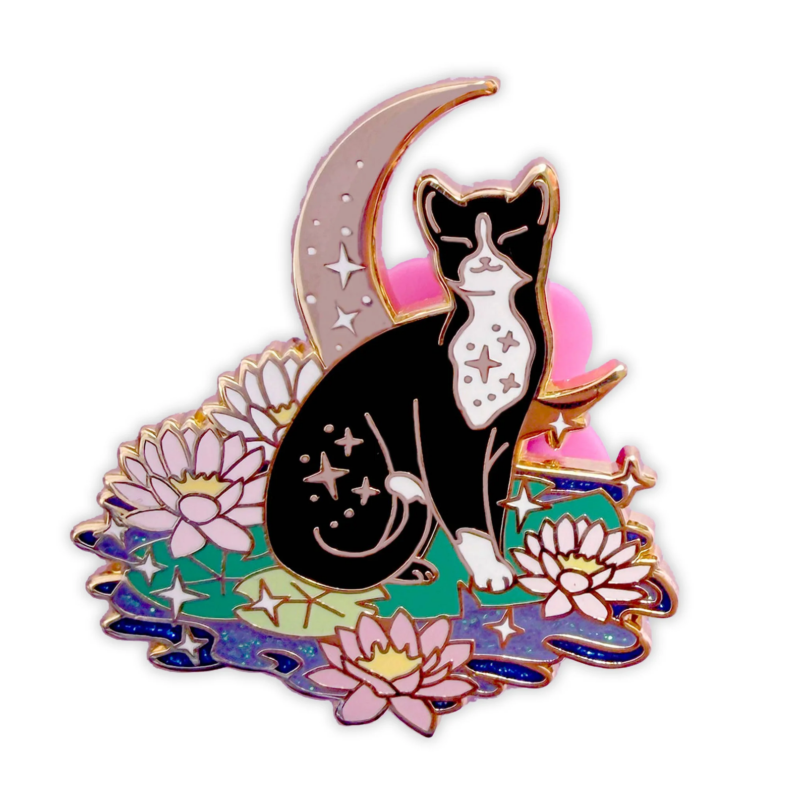 Lily Pad Cat - Hard Enamel Pin