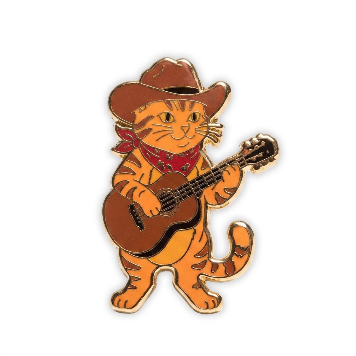 Orange Tabby Country Cat - Hard Enamel Pin