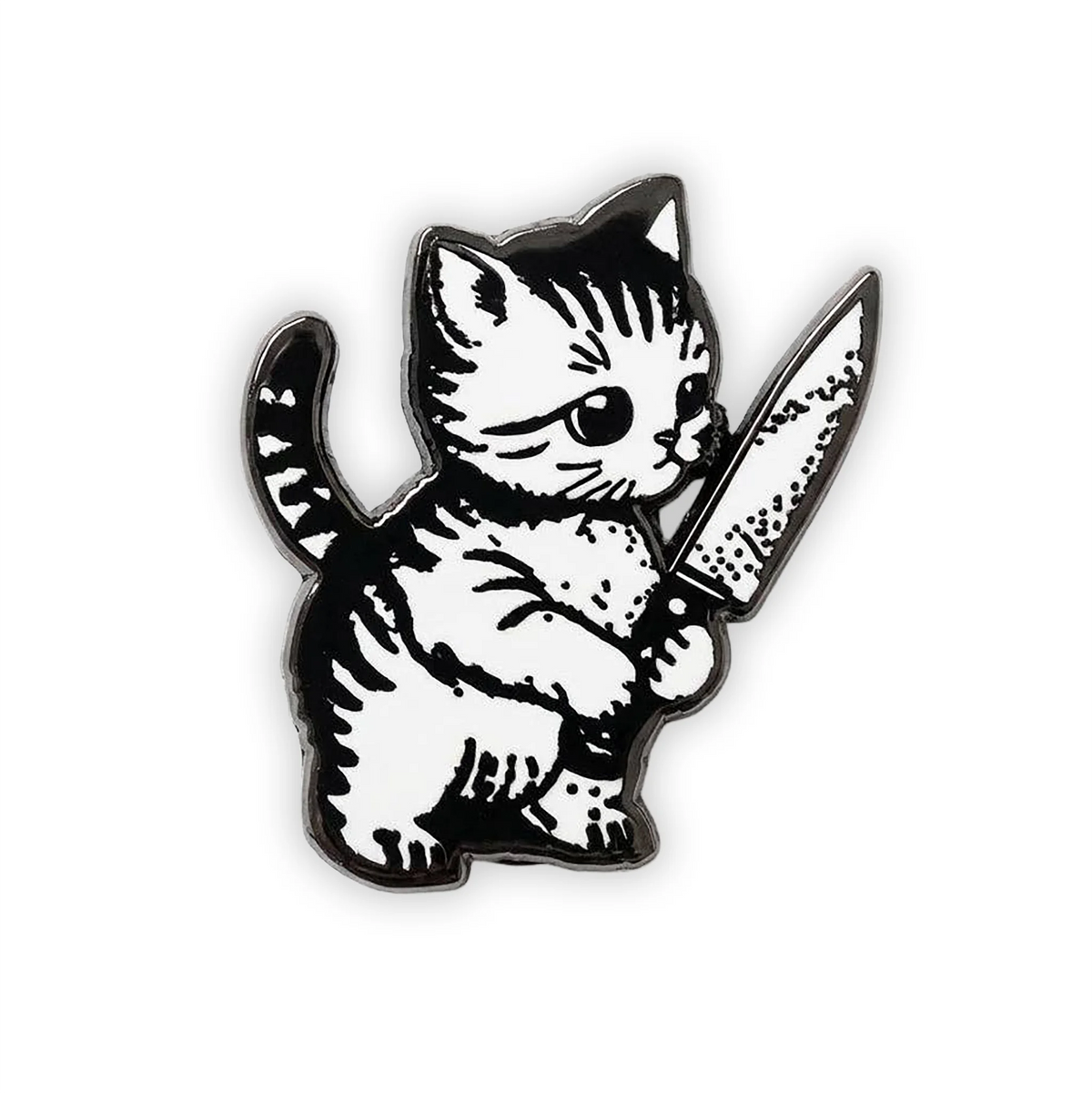 Evil Tabby Kitty - Hard Enamel Pin