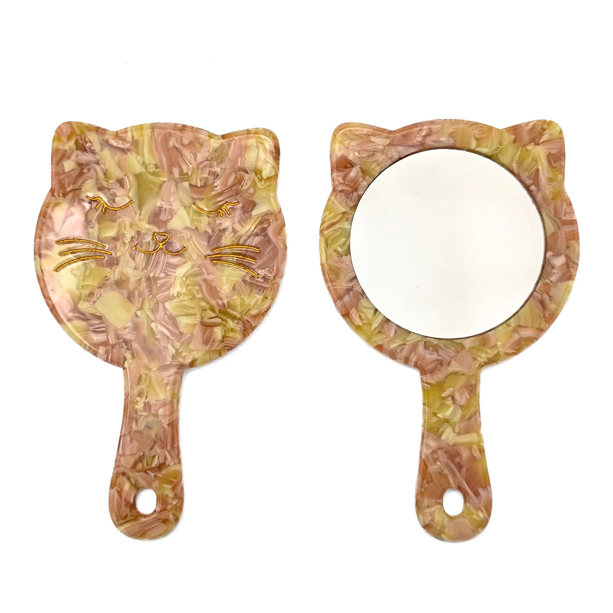 Happy Kitty Face - Mini Mirror