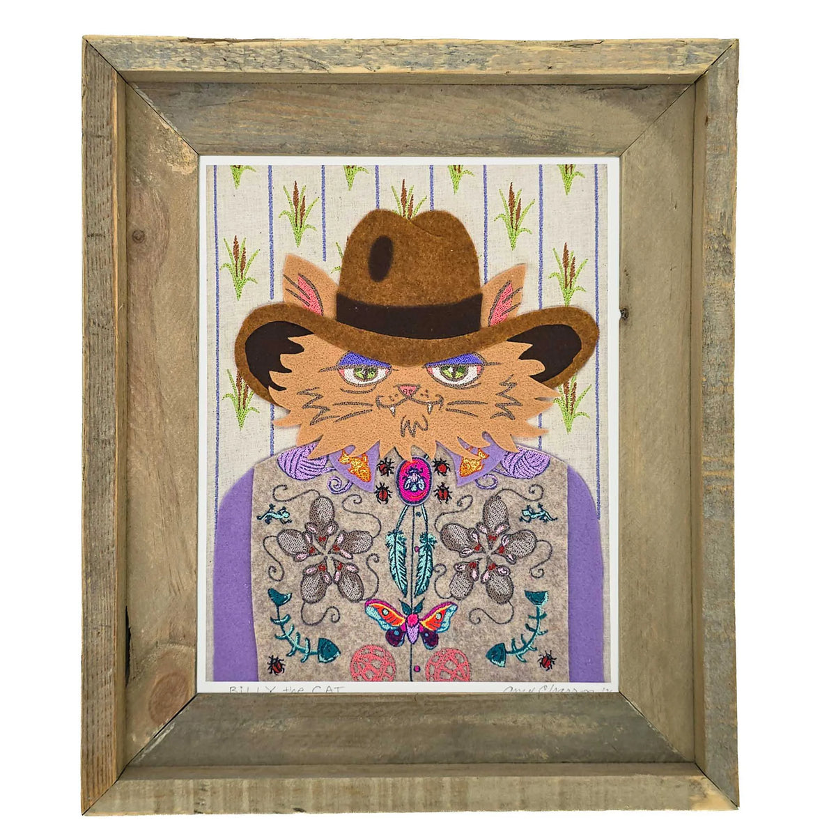 Billy the Cat - Signed Framed Art Print