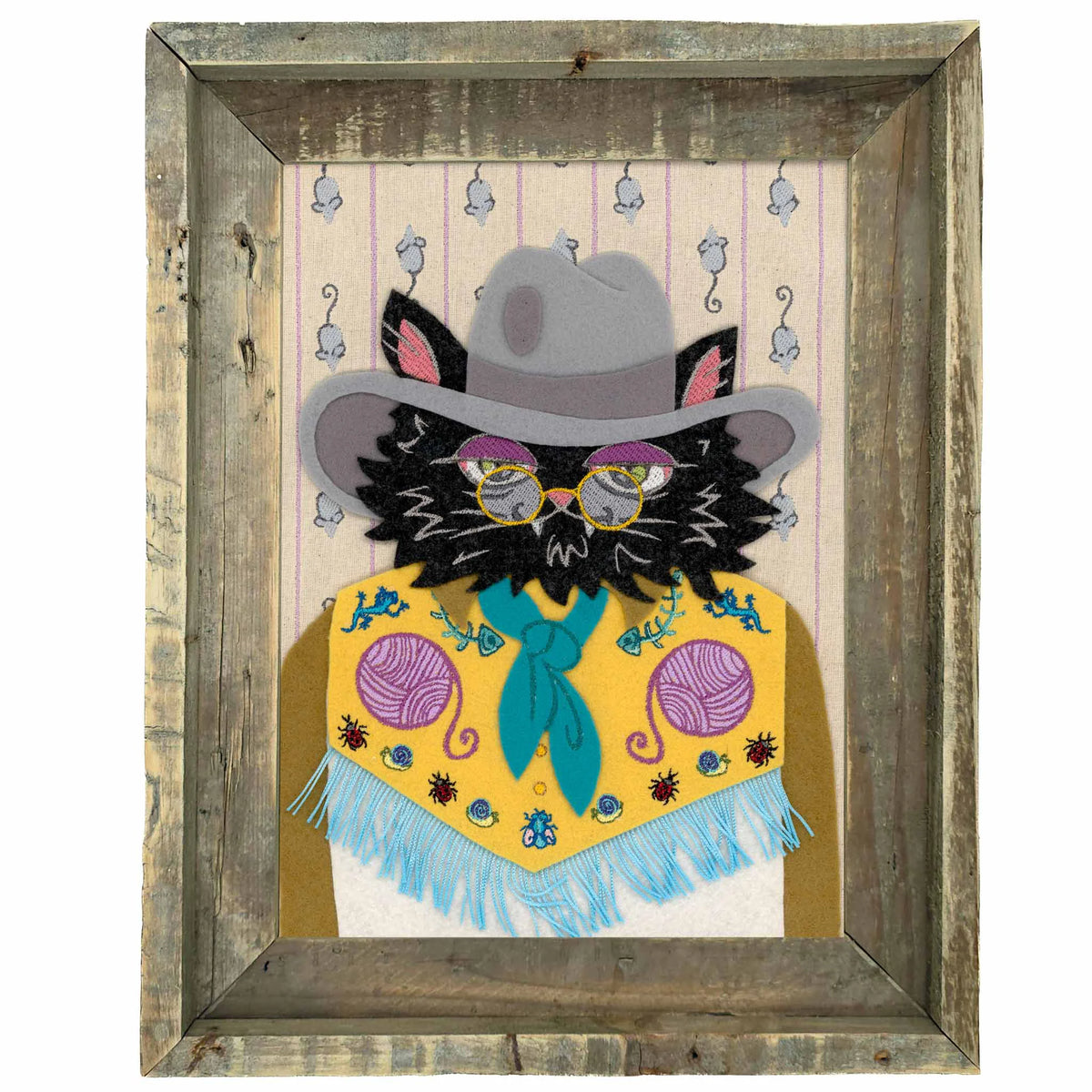 Butch Catssidy - Original Textile Art