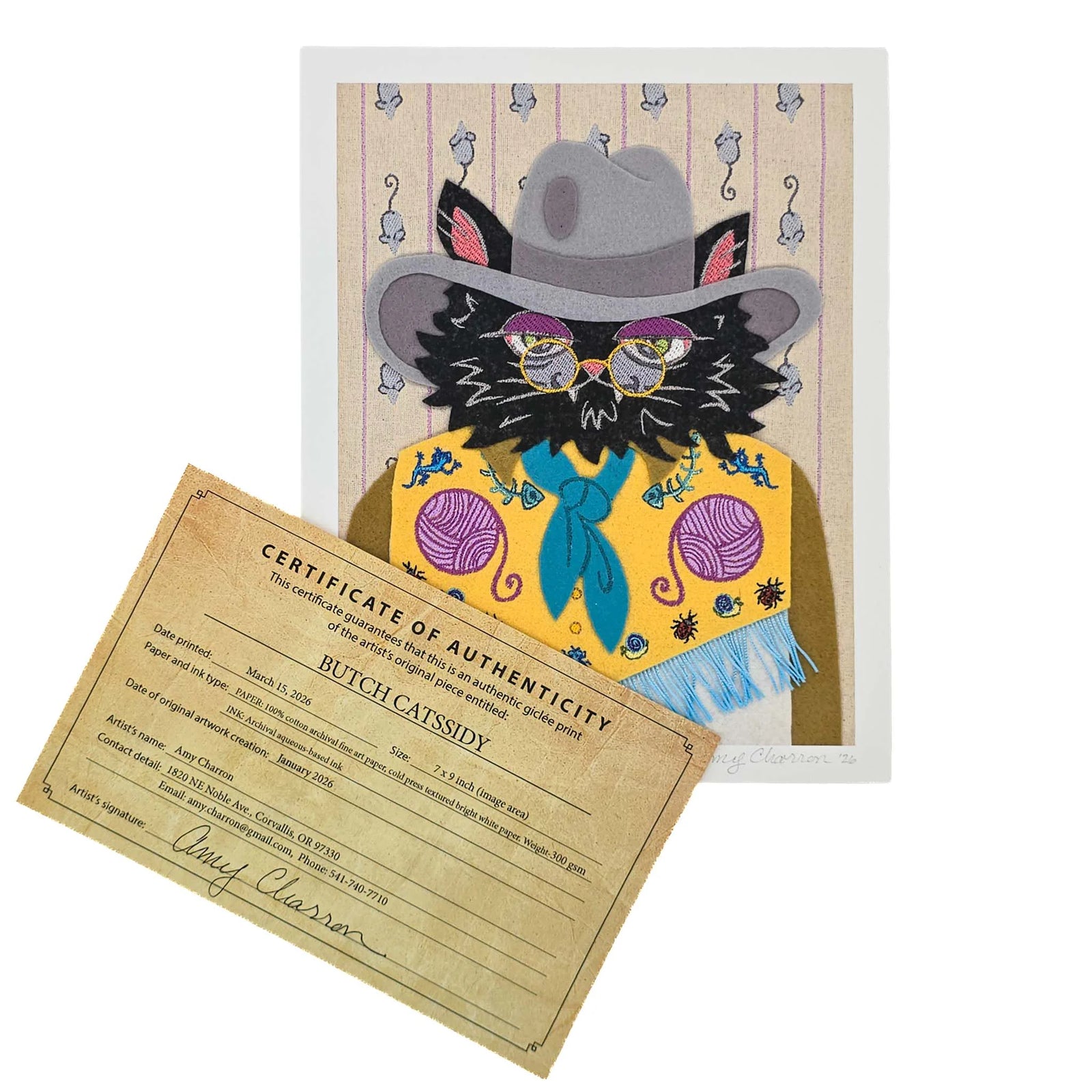 Butch Catssidy - Signed Art Print
