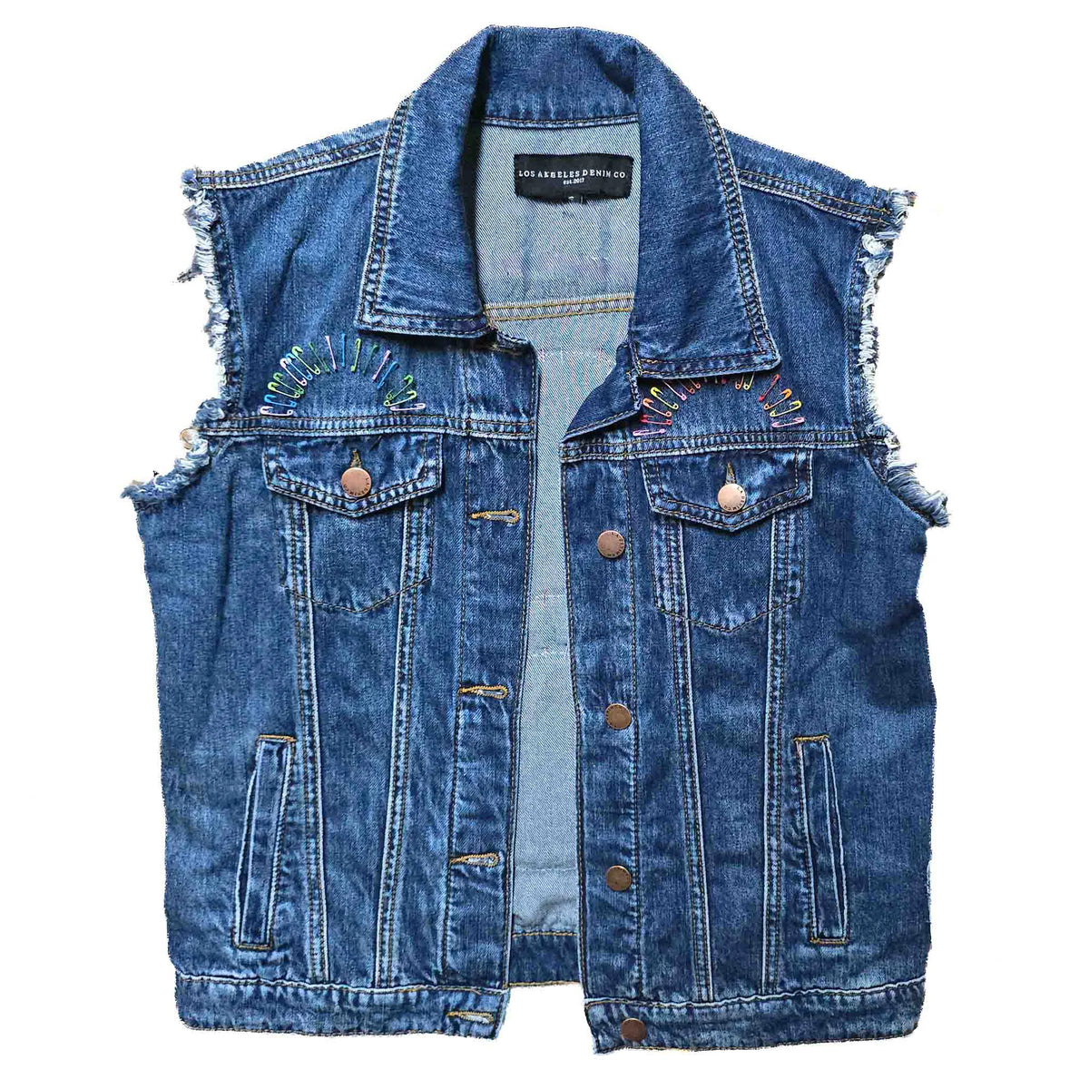 Sun & Moon Cats - Upcycled Vest