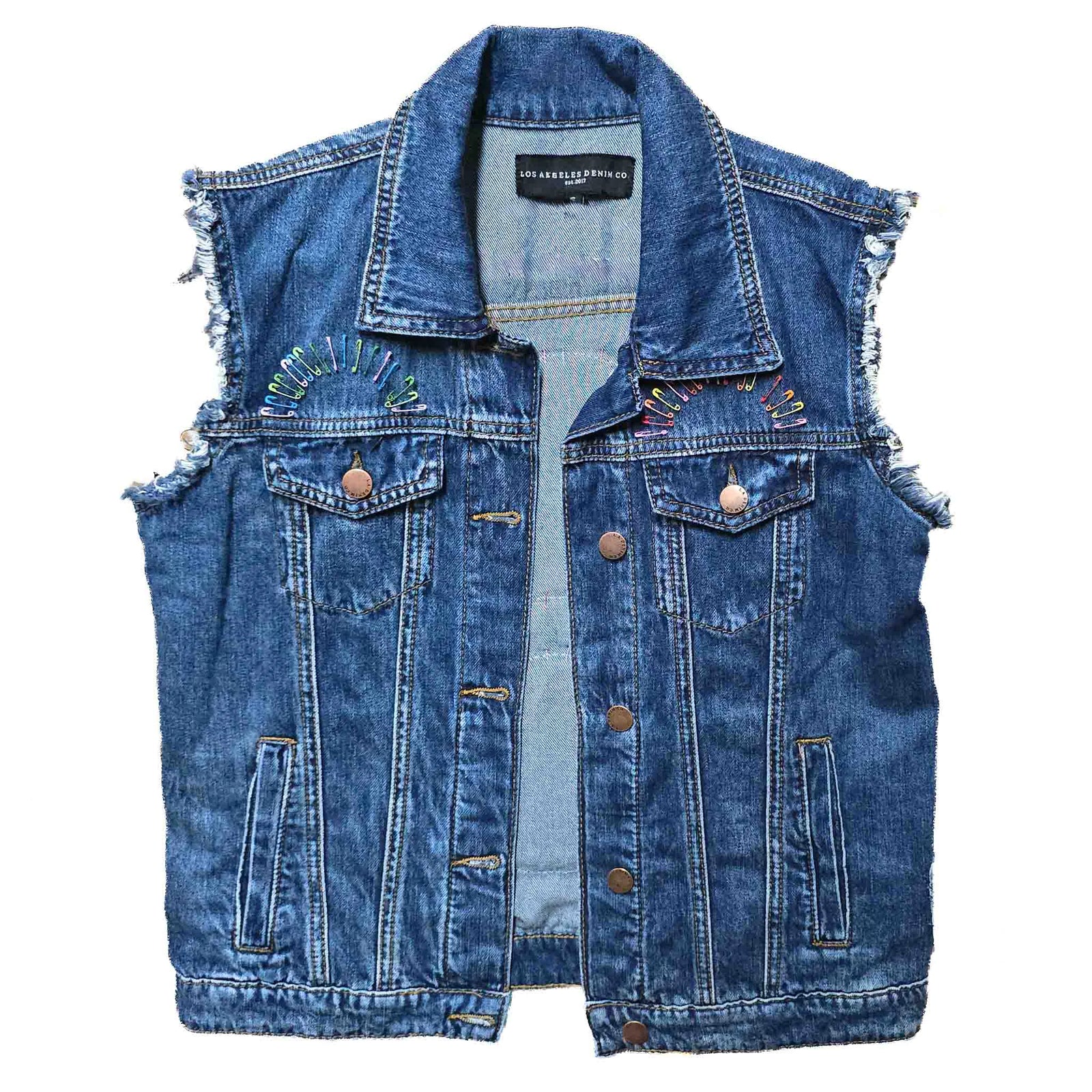 Sun & Moon Cats - Upcycled Vest