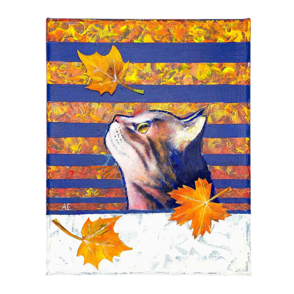 Contemplation - Fall - UV Glow Original Painting