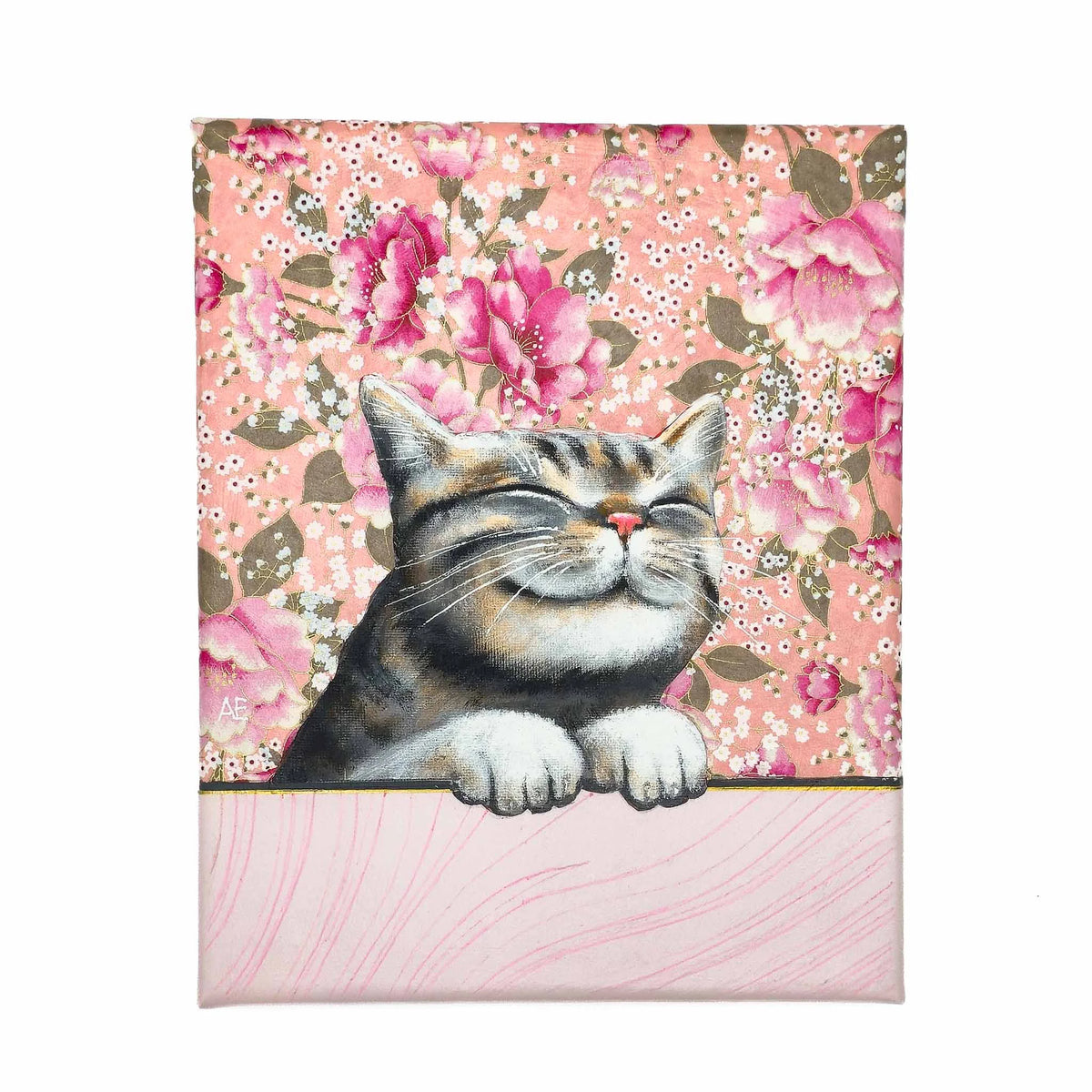 Happy Cat - UV Glow Original Painting