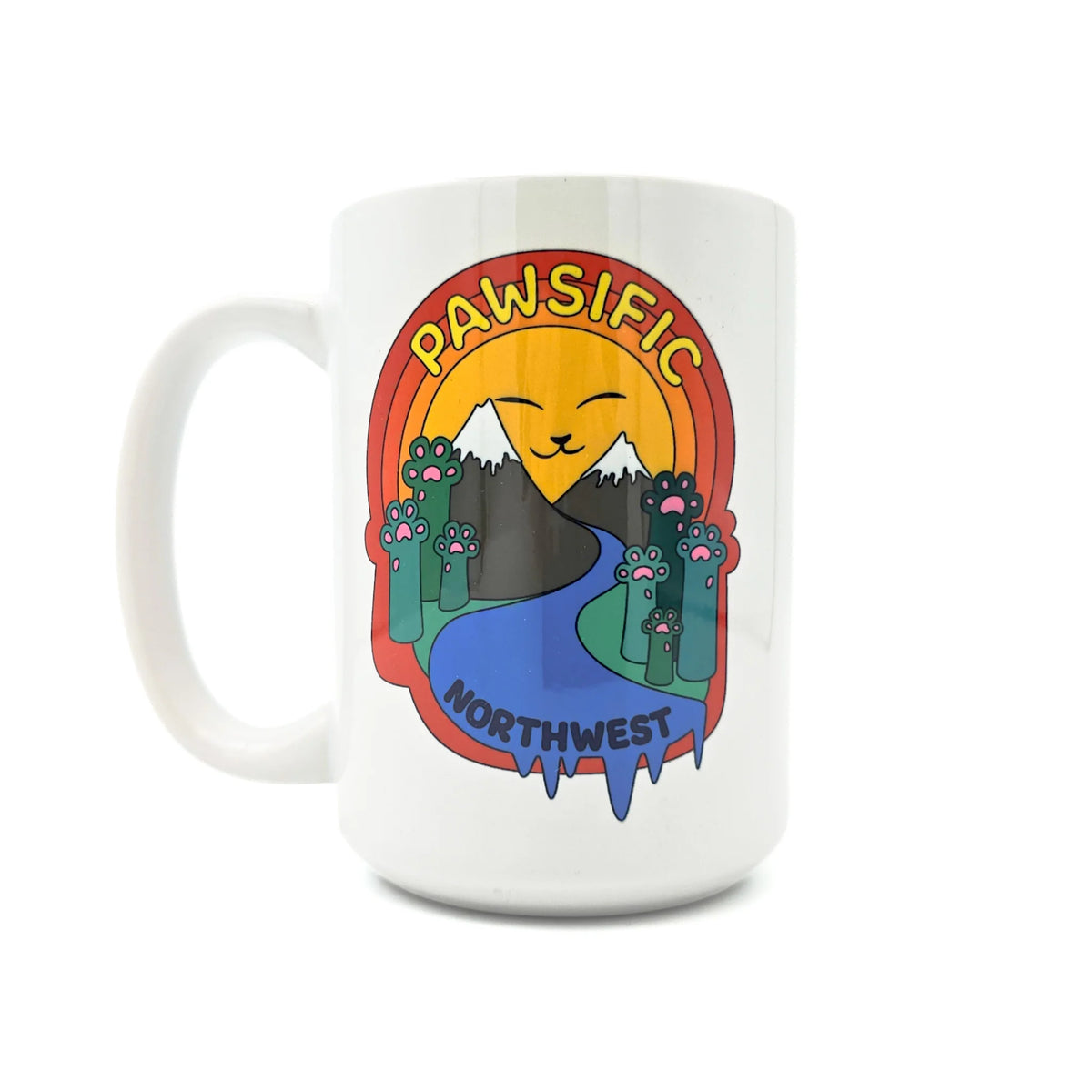 Pawsific Northwest - Ceramic Mug - 16oz