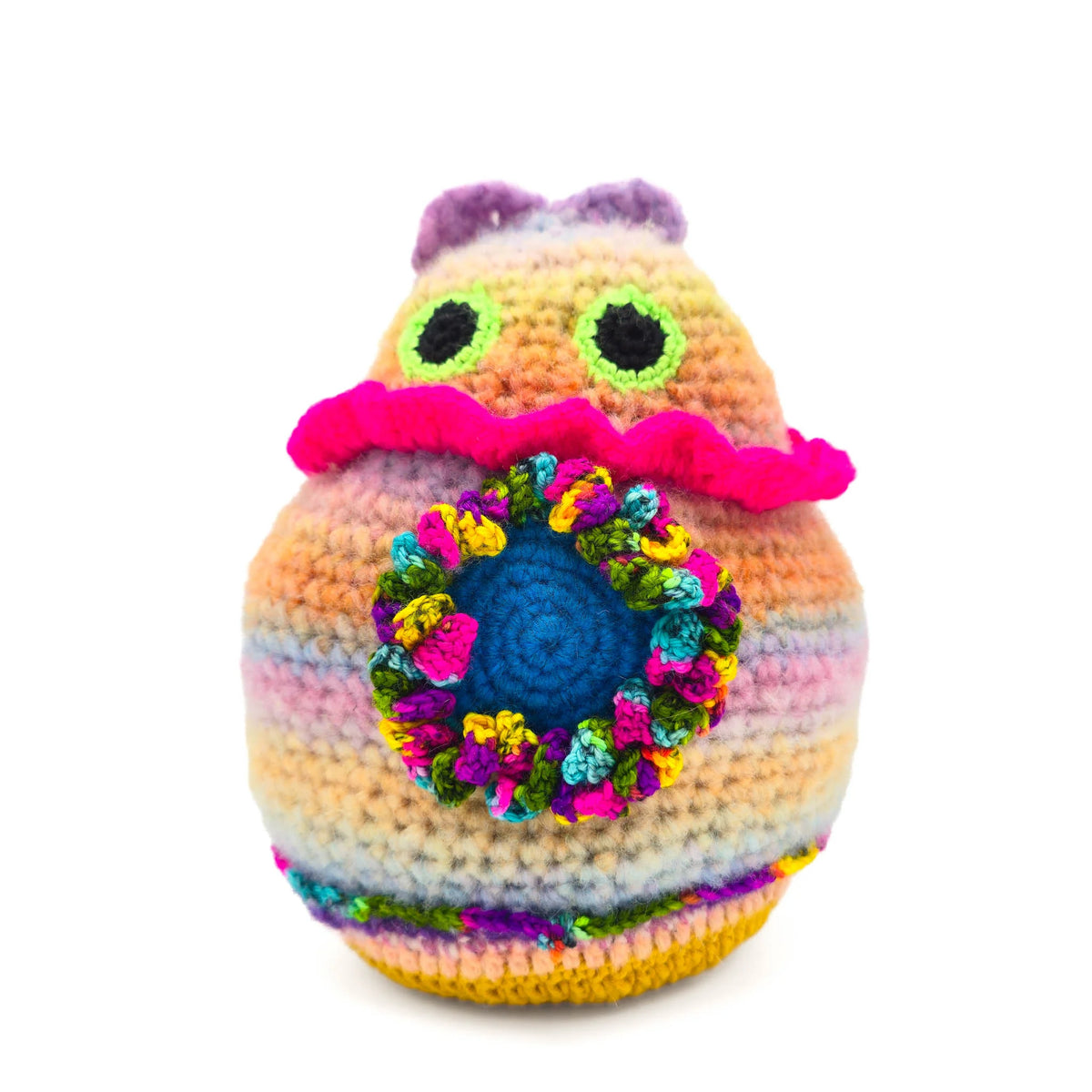 Bumblebee Kitty - Hand Knitted Art Cat Doll