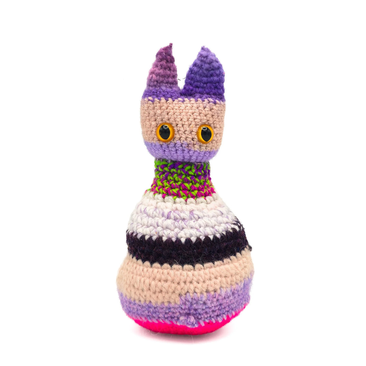 I Need a Lorazapam the Cat - Hand Knitted Art Cat Doll