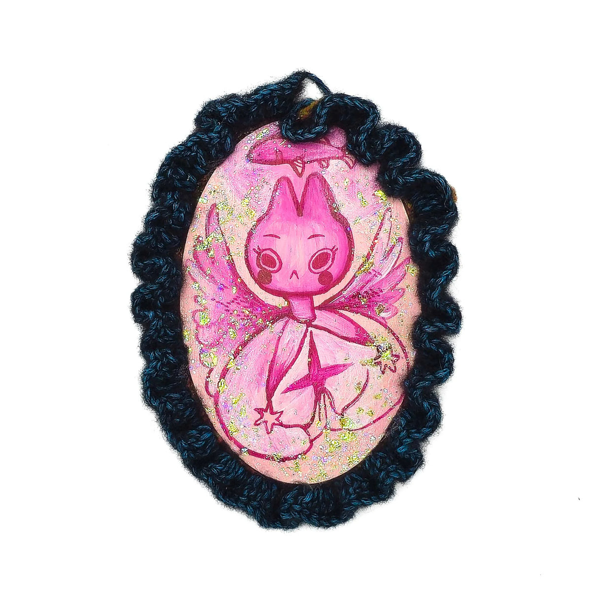 No Means Non - Mixed Media Original Cat Painting