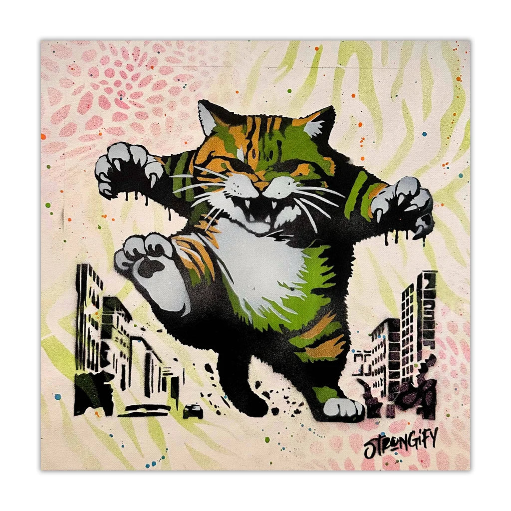 "Catzilla Art Print