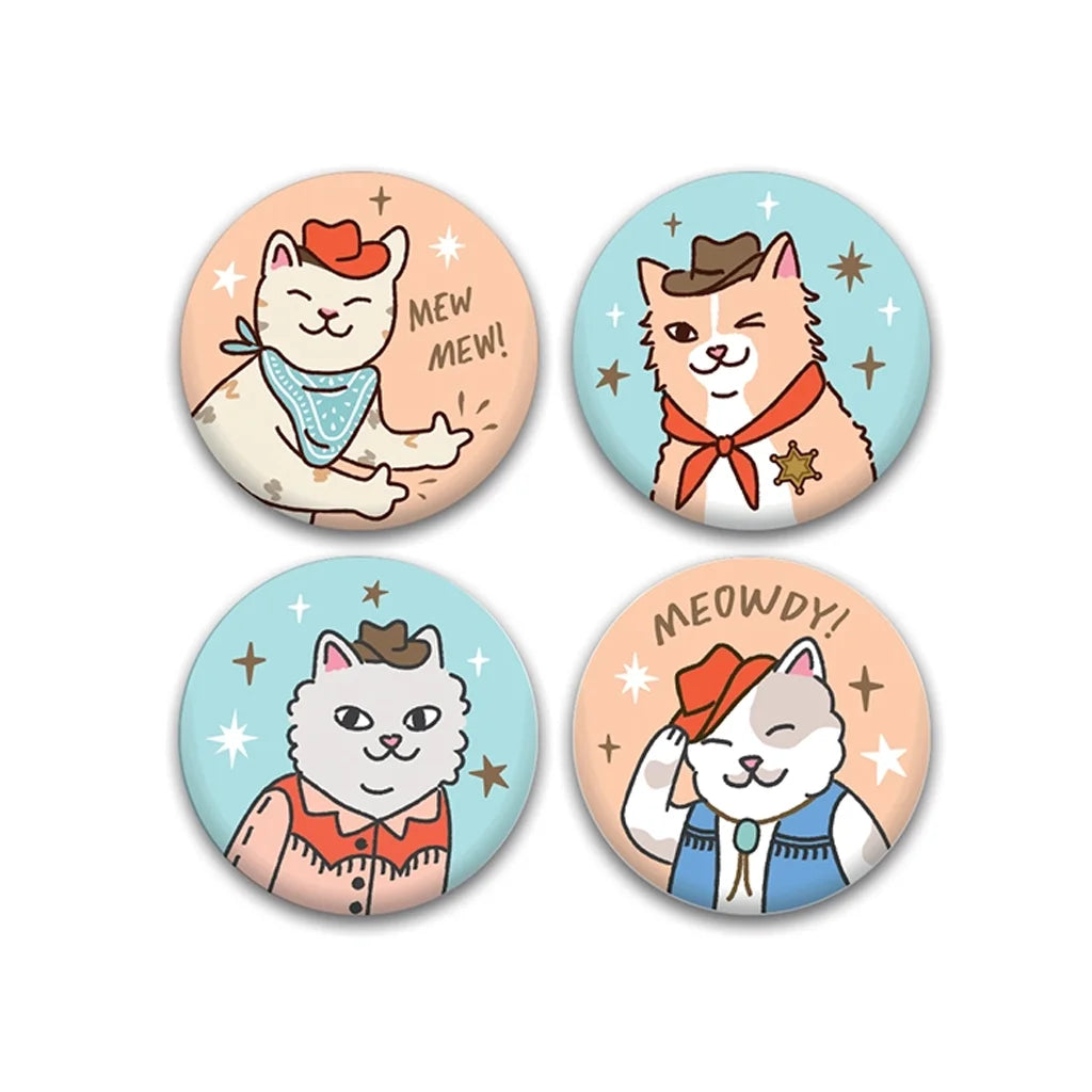 Cowboy Kitties - Mini Magnet