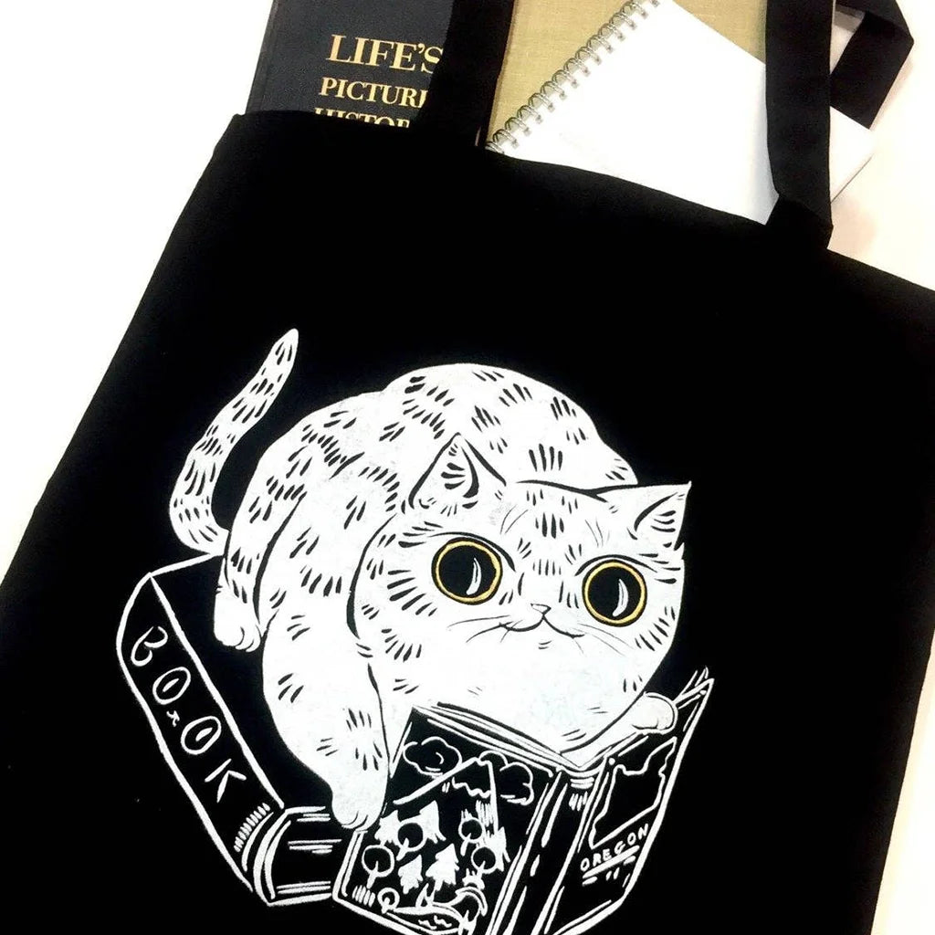 Book Cat - Tote Bag