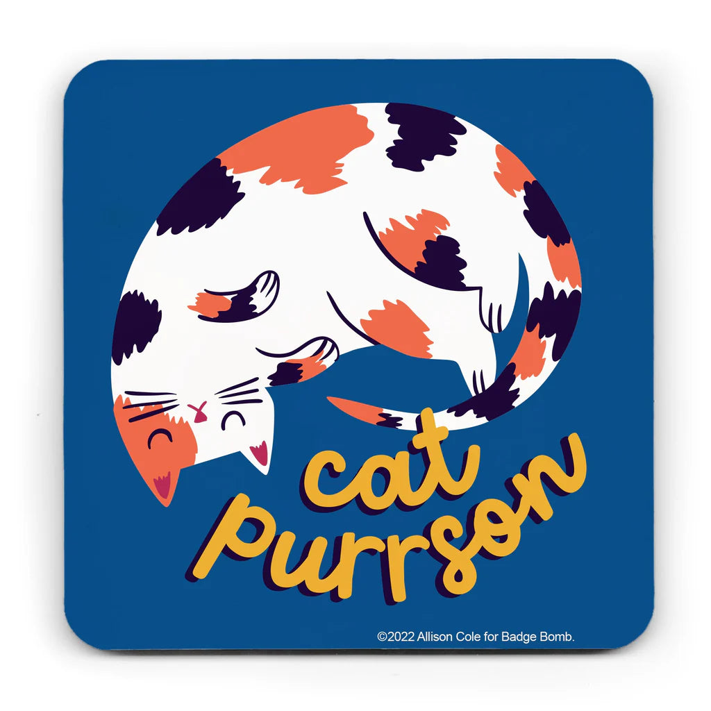 Cat Purrson - Coaster